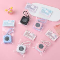 钥匙扣手表迷你手表卡通钥匙链可爱创意钥匙圈小挂件闹钟汽车包包