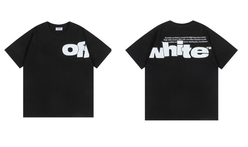 トレンディな漫画落書き油絵矢印半袖男性と女性ルーズカップル OFW 純綿半袖 Tシャツ夏 mk ゼブラ|undefined