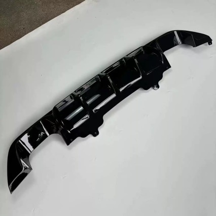 Suitable for 05-09 Bmw 5 Series Rear Lip E60 Modified to Mp Style with Lights, Carbon Fiber Pattern Rear Spoiler, Small Surround