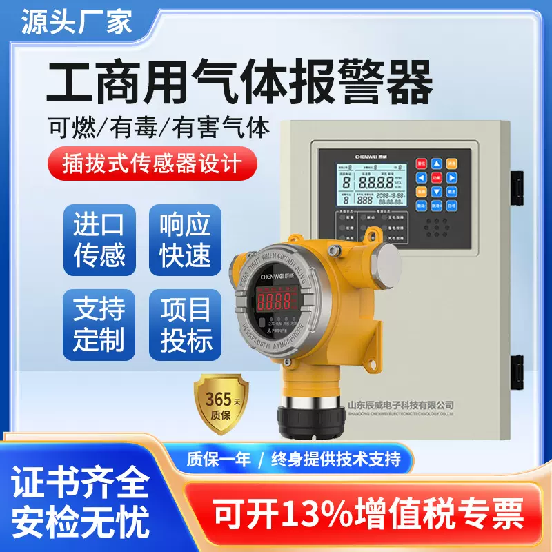 防爆有毒气体泄露报警器工业可燃气体报警器一氧化碳硫化氢检测仪