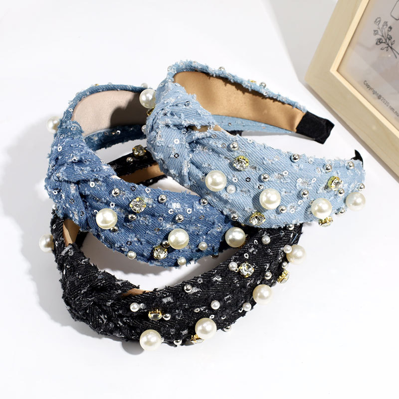 208g Weight Hair Band Hair Accessories Type 1 Piece Quantity Indoor, Daily Occasion Solid Color Pattern Women's Gender Vacation, Simple Style Style Women's Vacation Simple Style Solid Color Cloth Hair Band 1