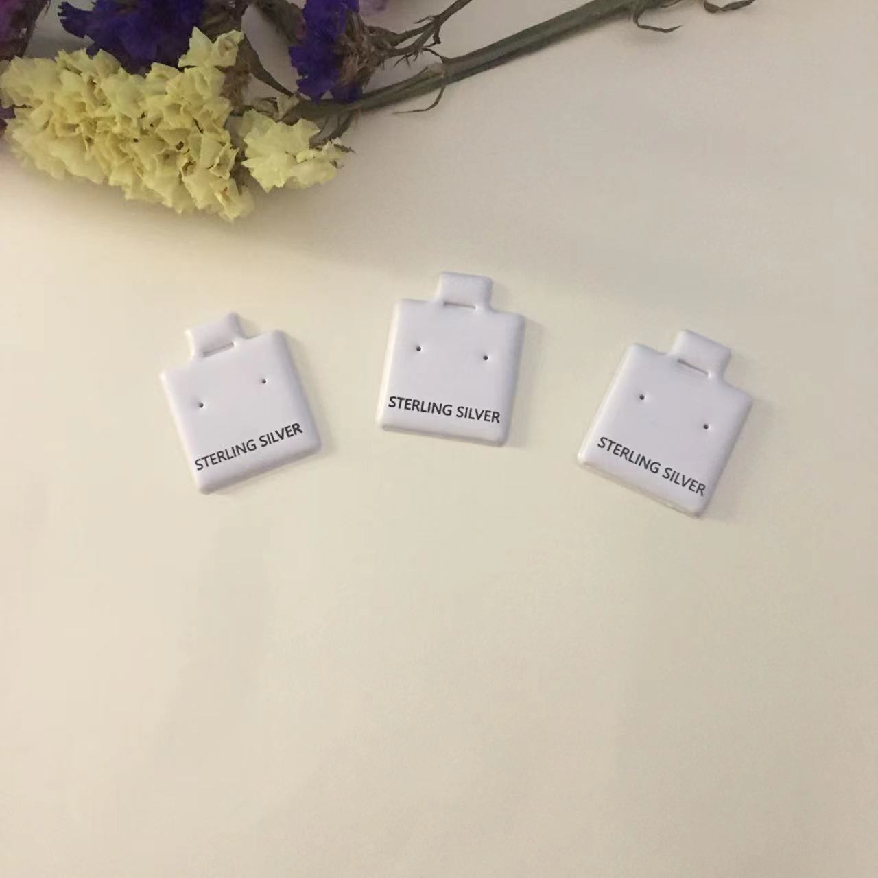 Ventas transfronterizas calientes de alta calidad en el lugar de embalaje de tarjetas de joyería tarjetas de orejas blancas pequeñas cantidades de descuento Aliexpress