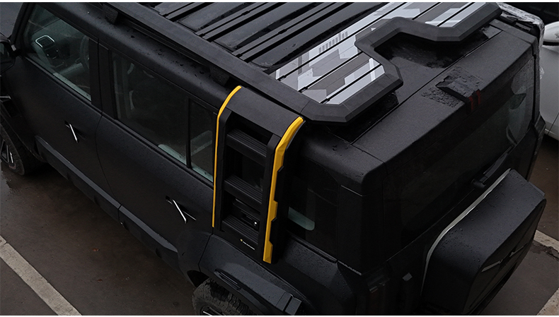Chery Icar03 Luggage Rack Explorer Roof Platform Modified Side Ladder Aluminum Alloy Exterior Expansion Accessories