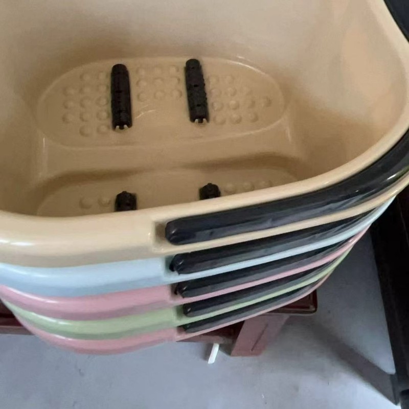 家用加厚足浴桶居家塑料洗脚桶带轮子泡脚桶批发按摩洗脚盆泡脚盆|undefined