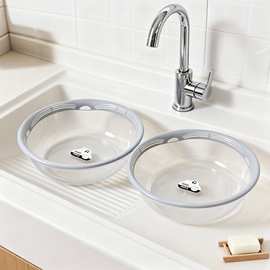 中号批发透明加厚塑料脸盆 多功能家居家用轻奢耐摔高颜值脸盆