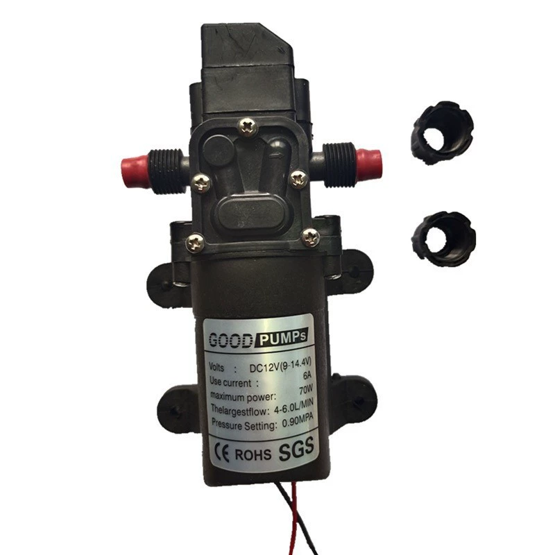 12V70W мембранный умный насос для автомойки, умный возвратный насос, электрический распылитель, микронасос, распылительный насос на складе