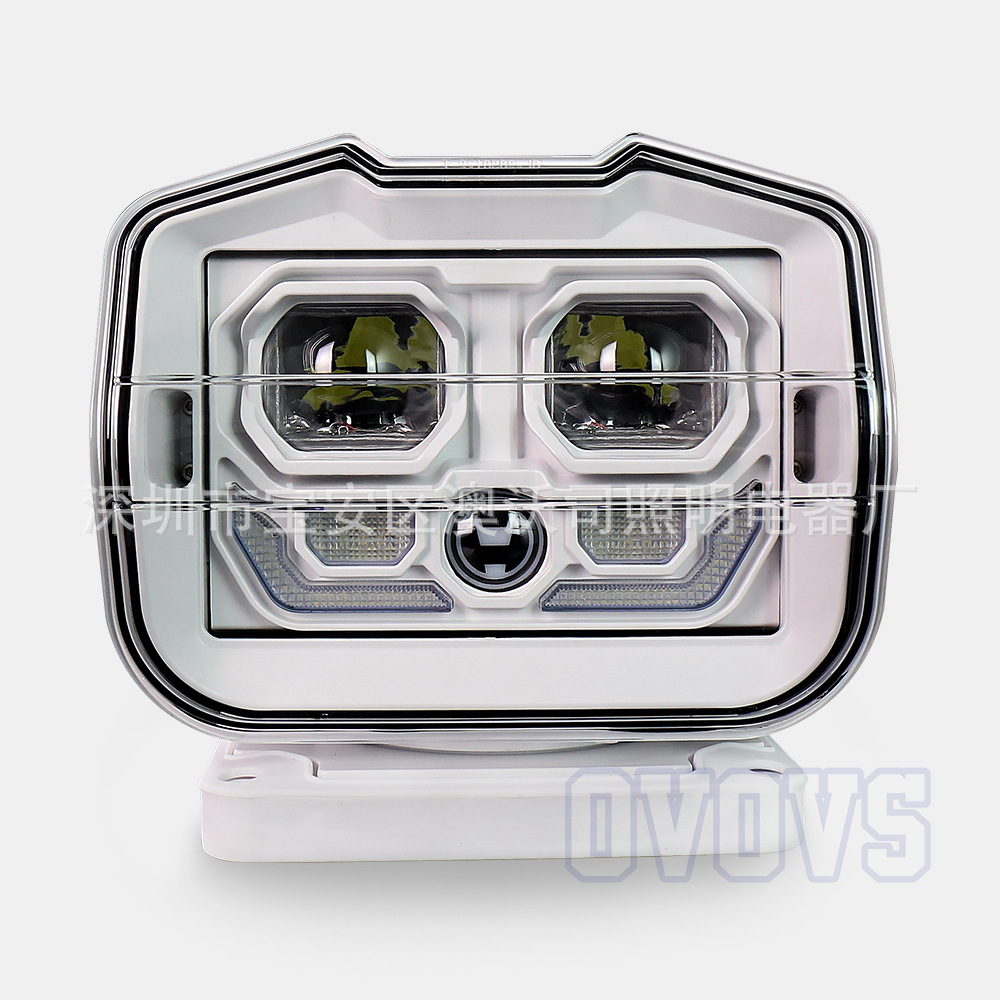 Outdoor Vehicle-Mounted Searchlight Off-Road Modified Ceiling Light with Laser Cannon Search Function Led Remote Control Light Super Bright