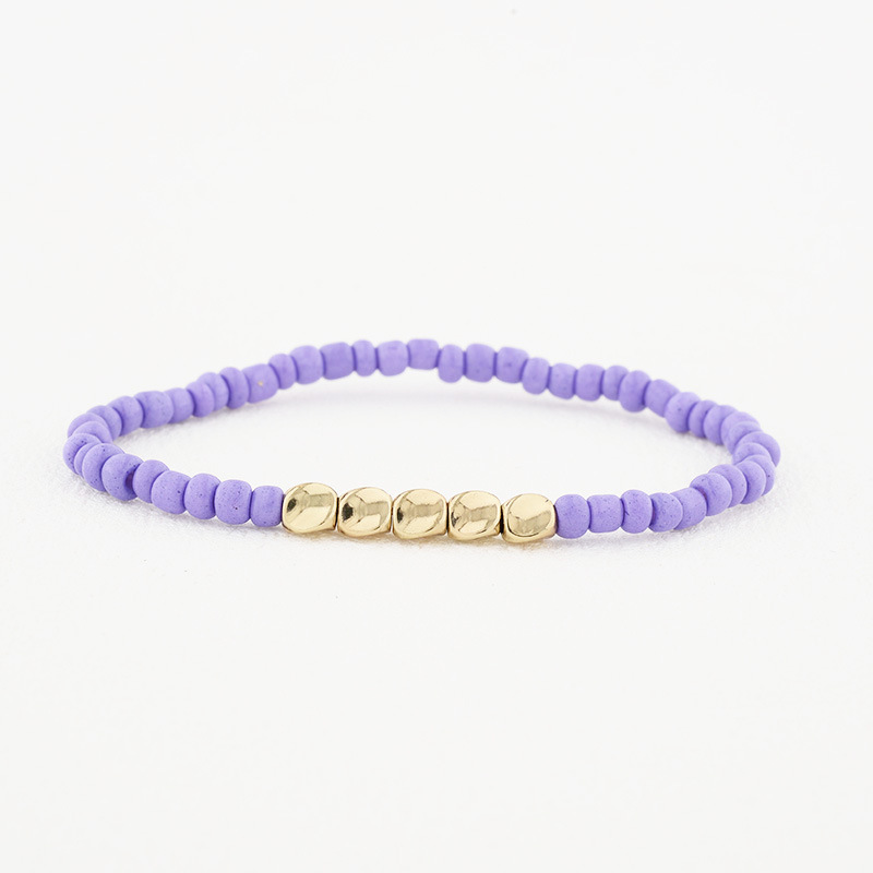 13g Weight Bracelets Classification 1 Piece Quantity Daily Occasion Seed Bead Material Geometric Pattern Unisex Gender Plating Design Simple Style Style Simple Style Geometric Seed Bead Plating Unisex Bracelets 9