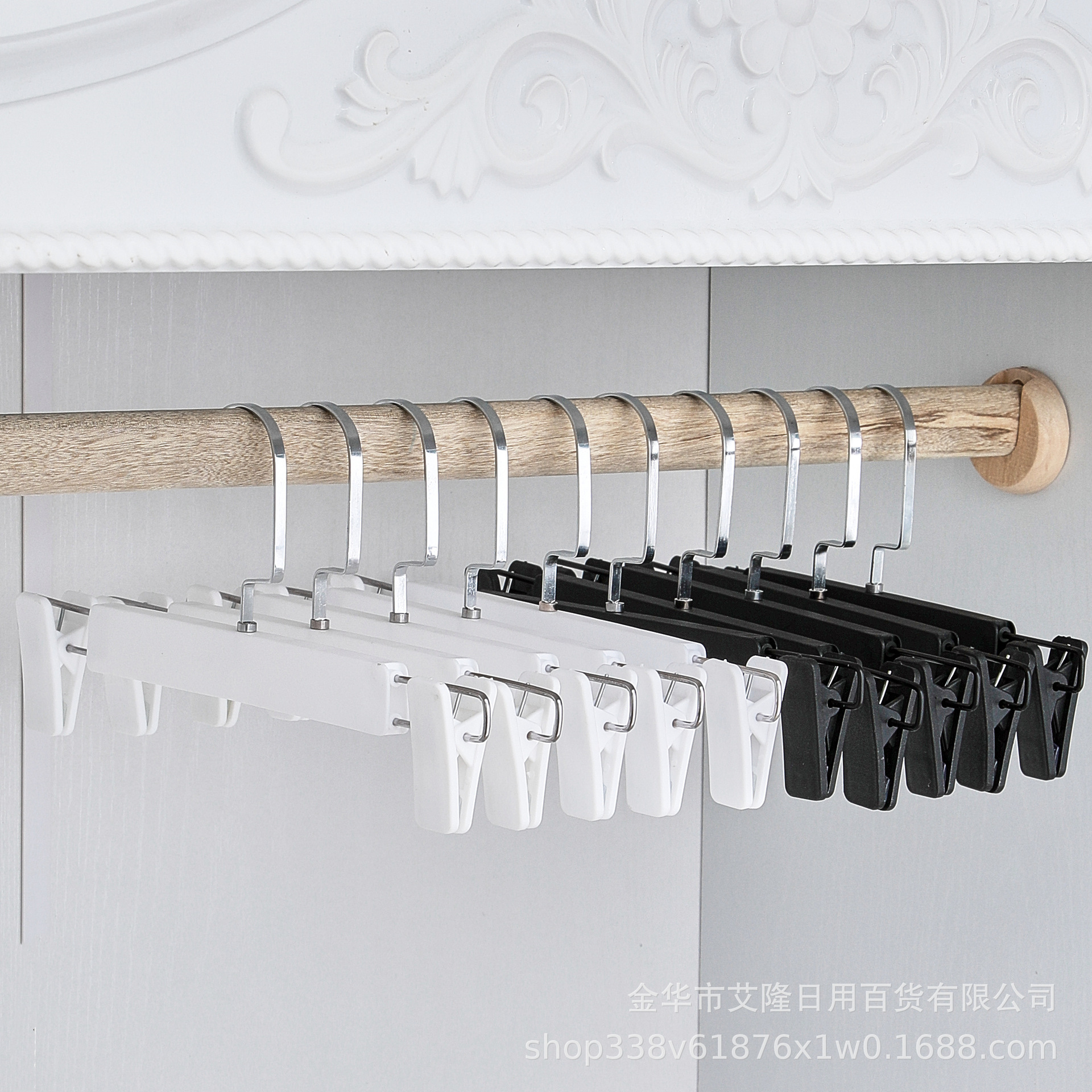 Suministro directo de fábrica pantalones de plástico para el hogar tienda de ropa para adultos sin costuras pantalones antideslizantes clip pantalones percha falda clip falda rack