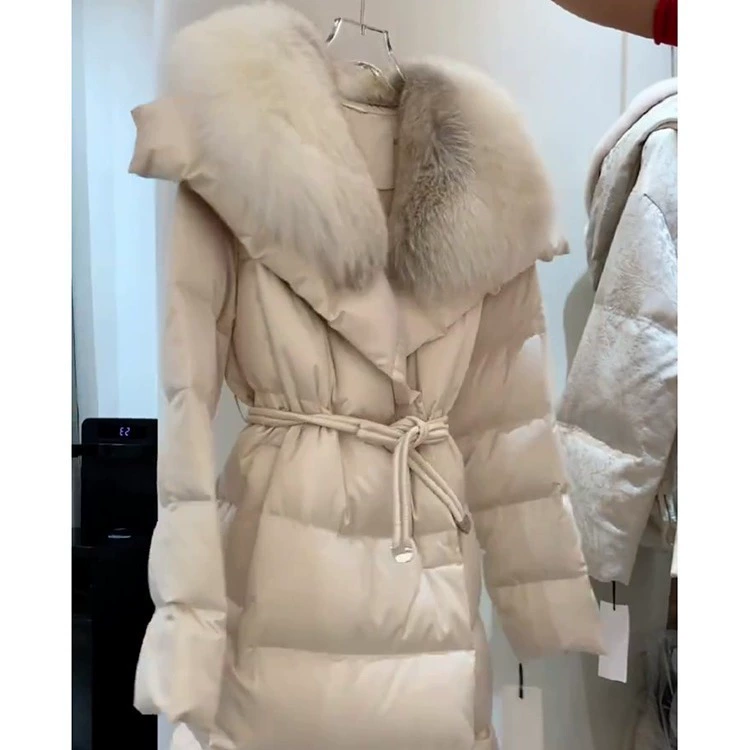 Модный браслет, зимний пуховик, стиль Chanel, увеличенная толщина