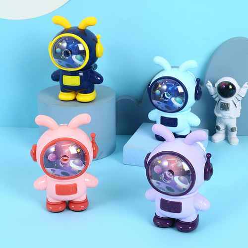Little Elf Pencil Sharpener Elementary School Cartoon Hand-cranked Pencil Planer Astronaut Car Children's Pencil Planer Pencil Twister