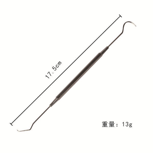 Sonda dental gancho de diente de acero inoxidable de doble cabeza sonda oral sonda Dental Cuidado Oral fabricante en stock