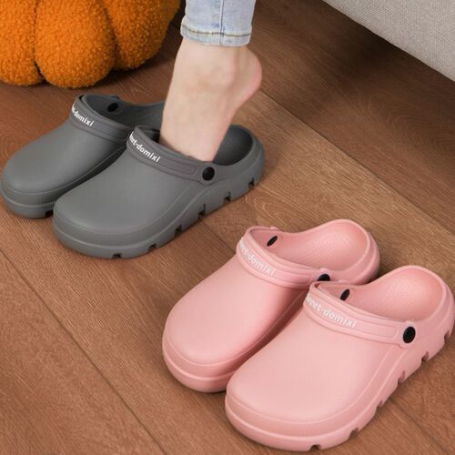 Slippers for operating room, women's bathroom, non-slip home slippers, full-head, non-porous casual, outer-wear slippers, men