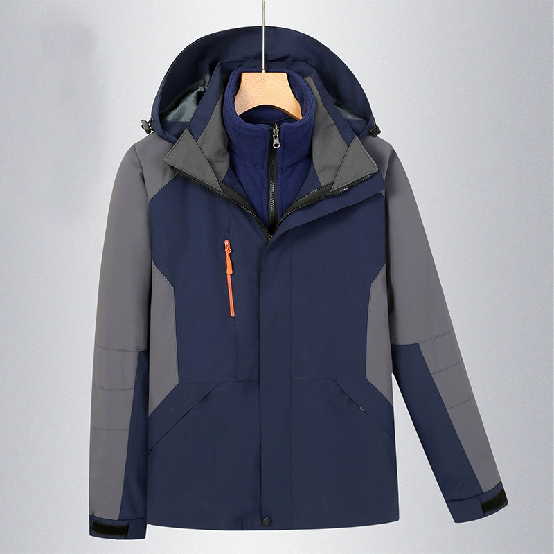 Уличная спортивная одежда, Женская осенне-зимняя Съемная куртка «Три в одном» из двух частей, одежда для альпинизма, индивидуальный логотип рабочей одежды