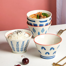 斗笠米饭碗小个性创意亲子套装一家庭四口碗区分专人专用陶瓷日式