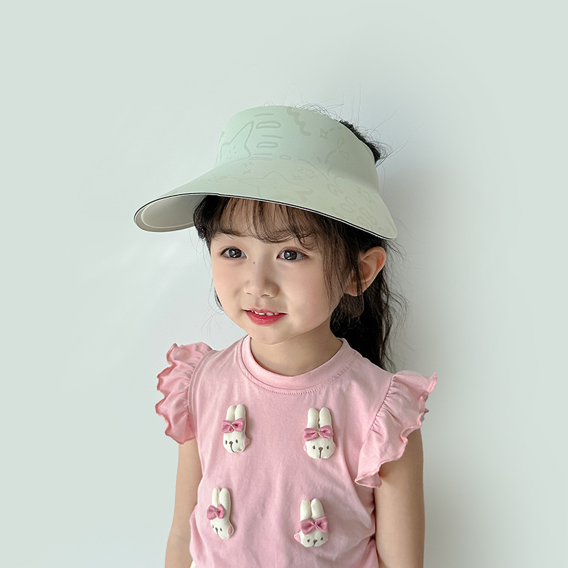 Sombrero de protección solar para niños Sombrero de verano al aire libre Sombrero de niña Sombrero de bebé Sombrero de techo vacío Deportes al aire libre Sombrero de niño