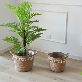 收纳篮/筐;植物工艺品;女士单肩包