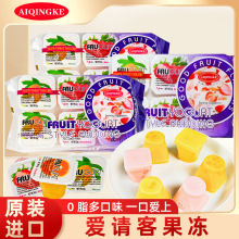 爱请客优酪果园果冻192g每袋喜铺用整箱40包批发专供儿童休闲零食