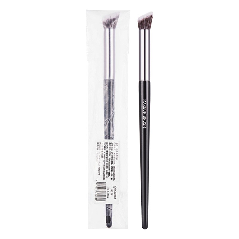 GECOMO cepillo de sombra de nariz de cabeza plana inclinada, cepillo de maquillaje de sombra de ala de nariz, cepillo de sombra de brillo de alto nivel de reparación de nariz