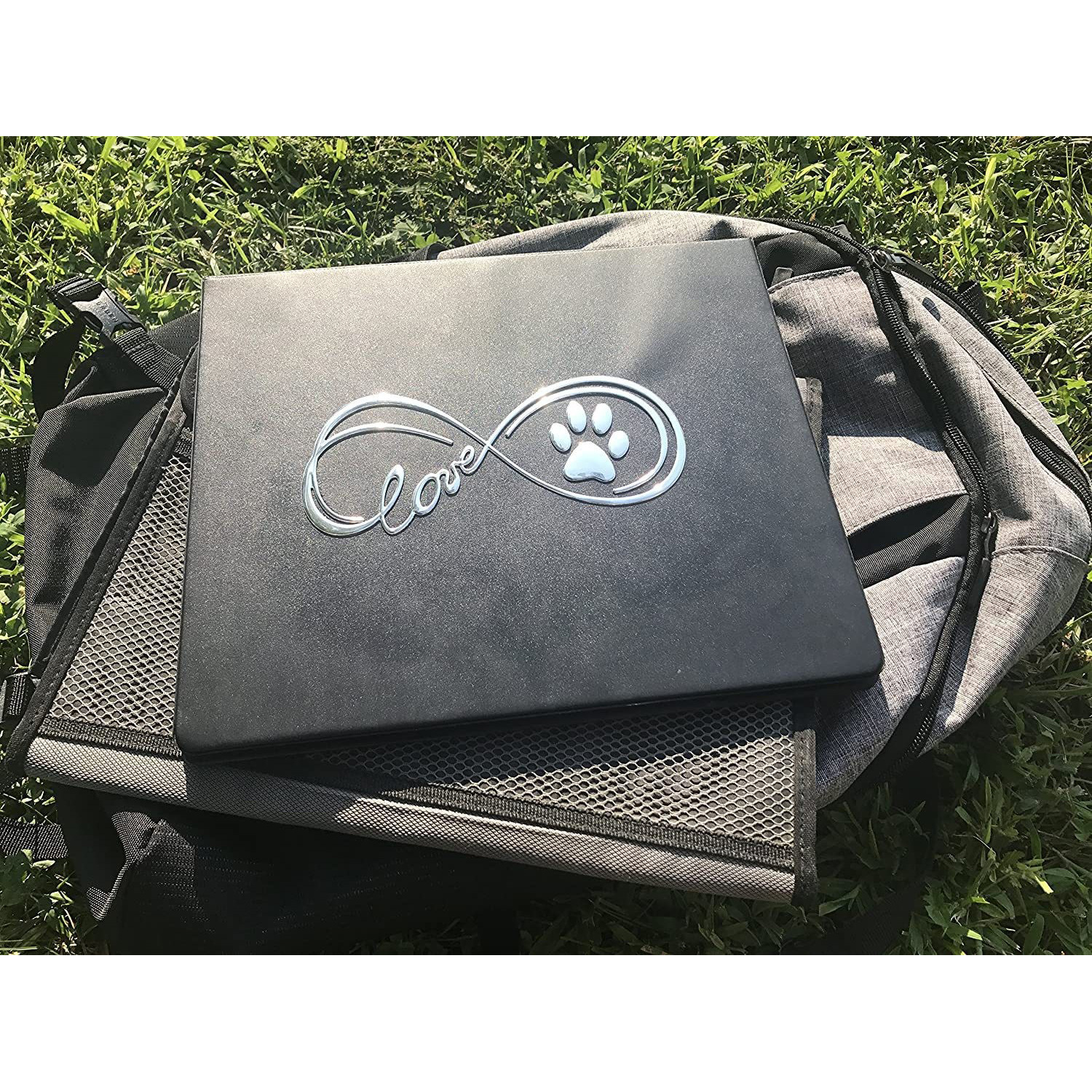 Amazon 3D pata de metal estéreo pegatinas coche lindo amor huellas portátil decorativo calcomanías se puede personalizar
