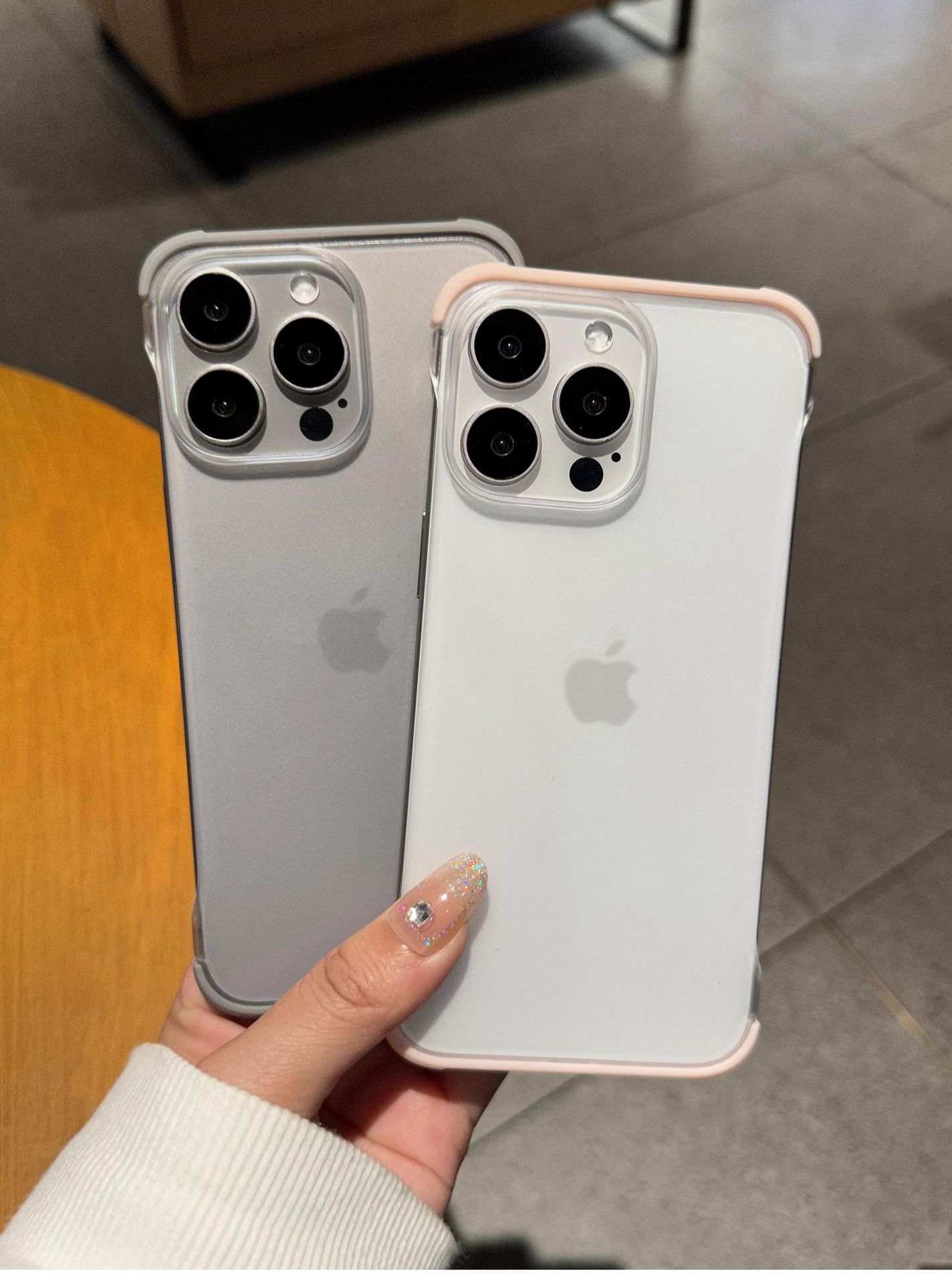 iPhone 16 telefon kılıfı için uygun, kenarsız ısı dağılımı, dört köşeden darbeye dayanıklı cilt hissi, Apple 15 Pro Max koruyucu kılıf 14