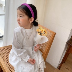 Cross-border girls' dress spring and autumn set little girl clothing children princess dress Korean version lace embroidery fairy dress