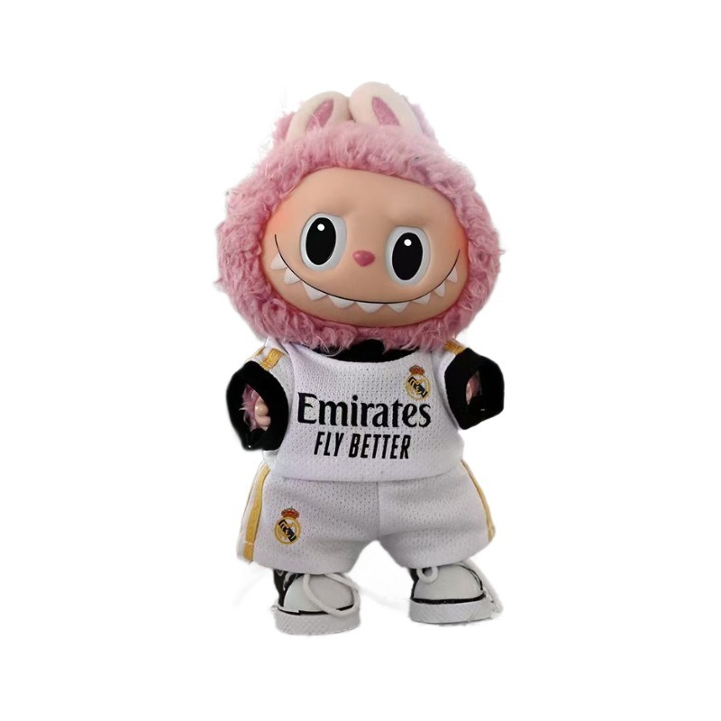 衣類のみ】17CM ラブブ服 ラブブベビー服 人形 ビニール周辺アクセサリー サッカー バスケットボール 服|undefined