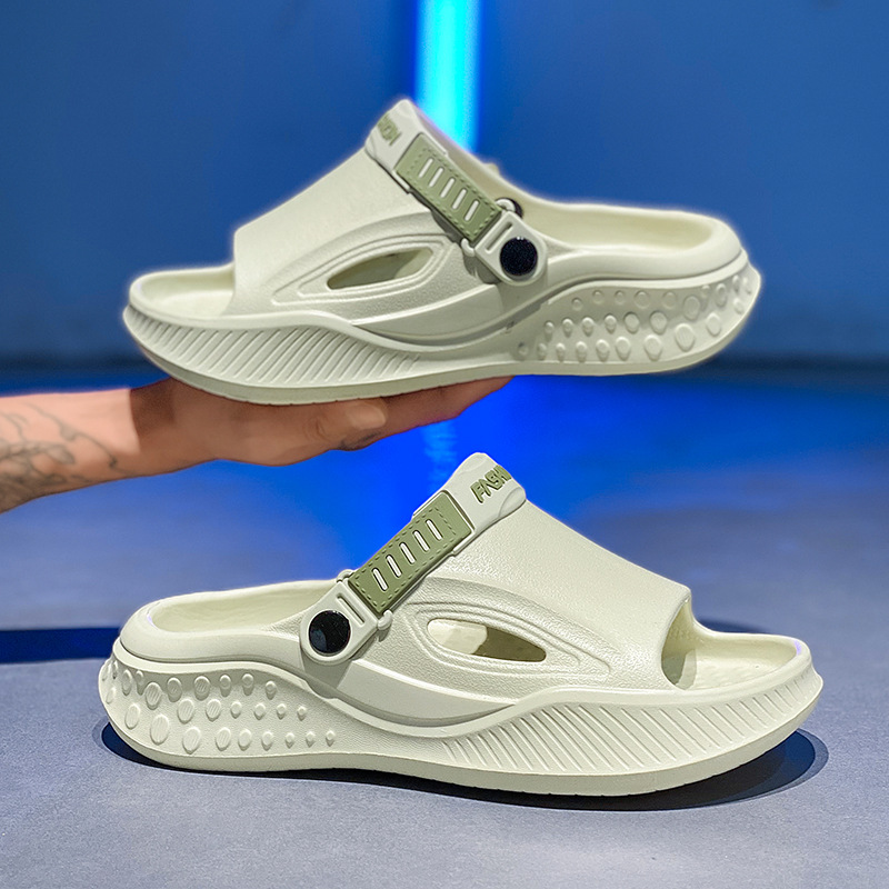 Zapatillas hombre 2025 nuevo verano interior casa baño baño antideslizante resistente al desgaste conducción al aire libre sandalias y zapatillas deportivas