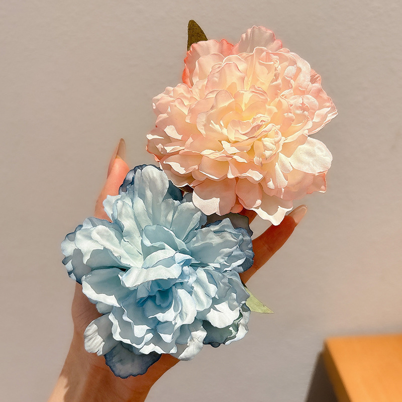 Super Fairy Flower Horquilla Lado femenino 2025 Nuevo estilo Atmósfera Clip de pico de pato con flequillo para niños Tombro de horquilla de sentido avanzado