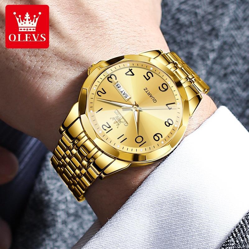 Star endorsement factory direct hair oulishi brand watch digital calendar quartz watch waterproof men's watch men's watch