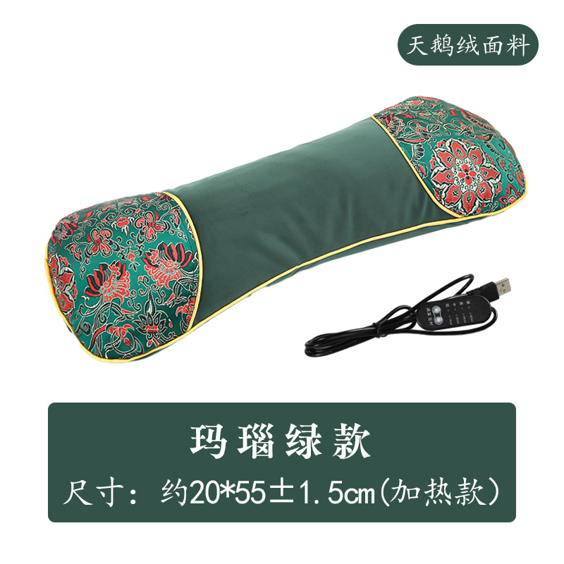 Almohada de hueso de calefacción eléctrica almohada de hueso de estera almohada de hueso de terciopelo doméstico almohada de ajenjo almohada de ajenjo almohada cervical al por mayor