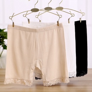 5 Size Three-Point Leggings Safety Pants Summer High Waist Lace Women's Anti-Exposure Modal Seamless Underwear Wholesale