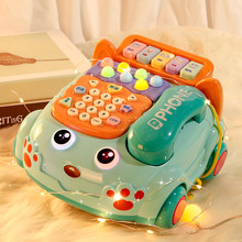 厂家直销婴儿童玩具仿真电话机座机益智早教故事机儿童过家家玩具