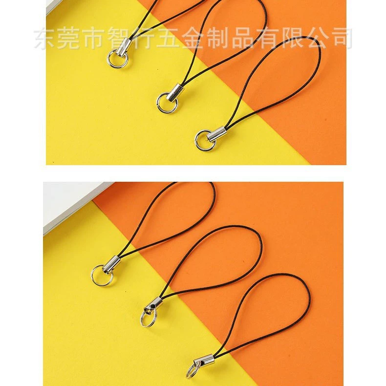 Black mobile phone, silicone strap, cards, USB flash drive, pendant