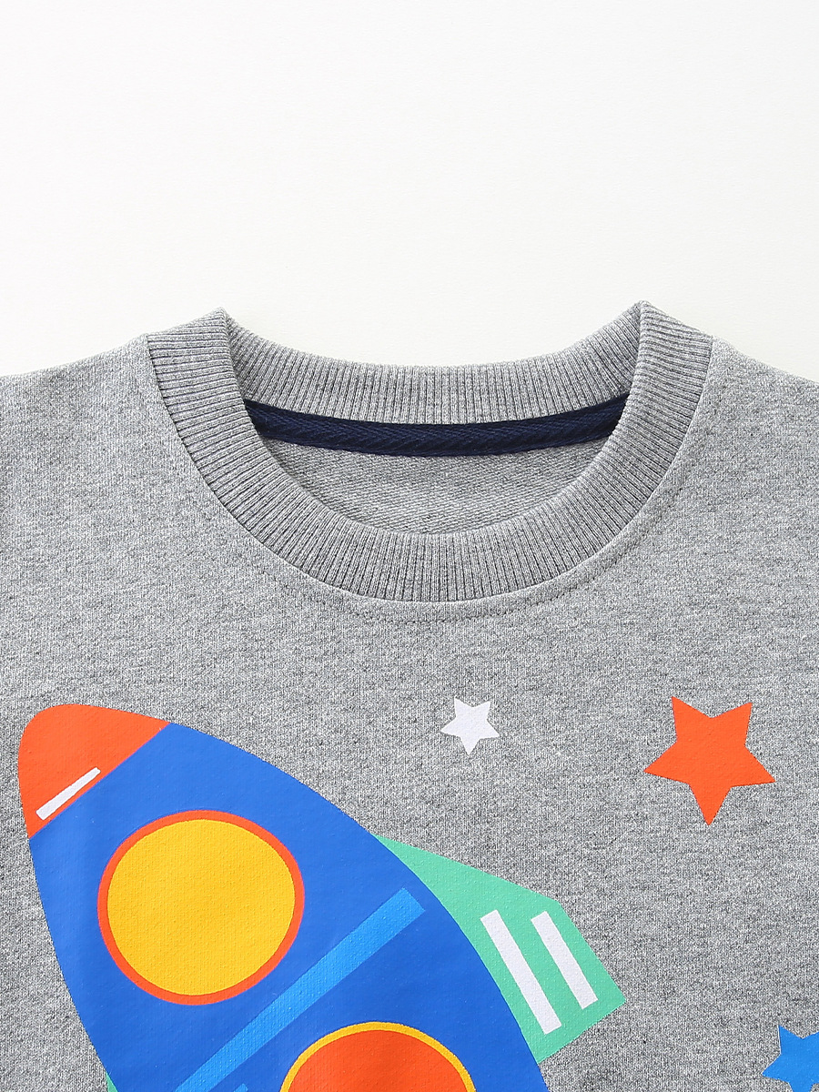 Nuevo suéter para niños en otoño suéter de dibujos animados de estilo europeo y americano suéter para bebés tejido de algodón blusa para niños de ocio image 6