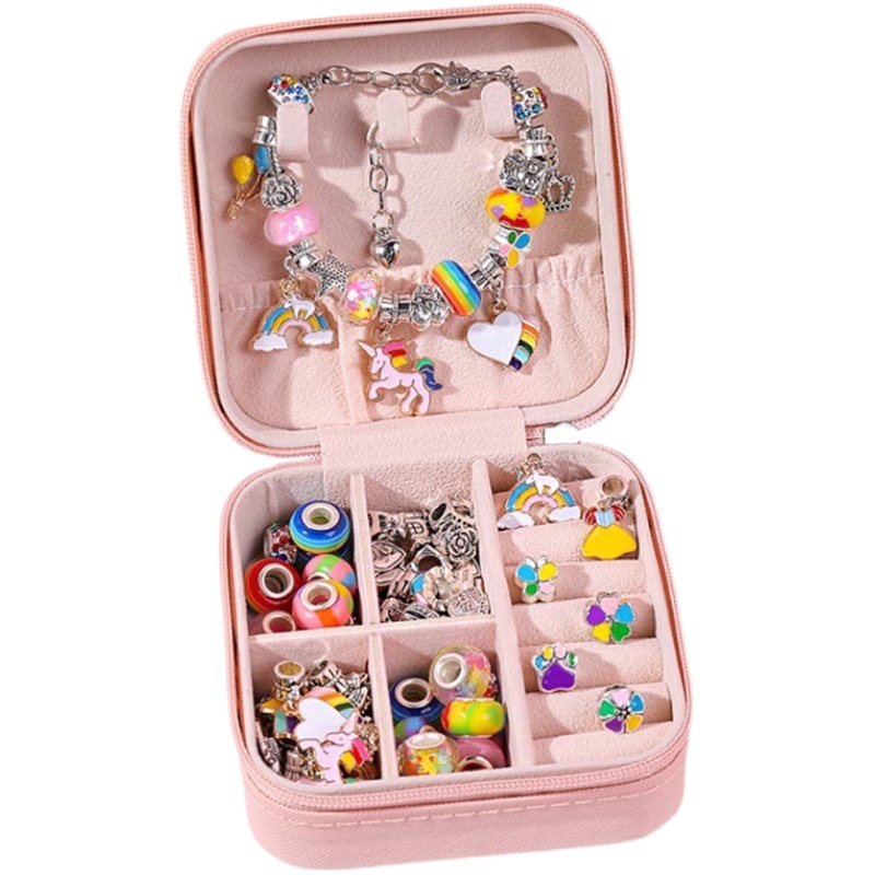 Amazon Hot Selling Children Educational Beaded Bracelet Set Suitable for 6-12 Years Old Girls Party Birthday Gift