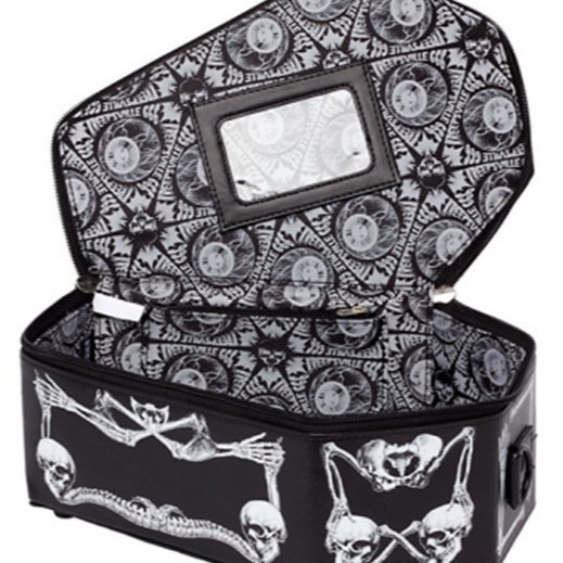 Transfronterizo Venta caliente punk estilo esqueleto cráneo/murciélago bolso de hombro portátil moda bolso de las mujeres de moda oscuro de moda