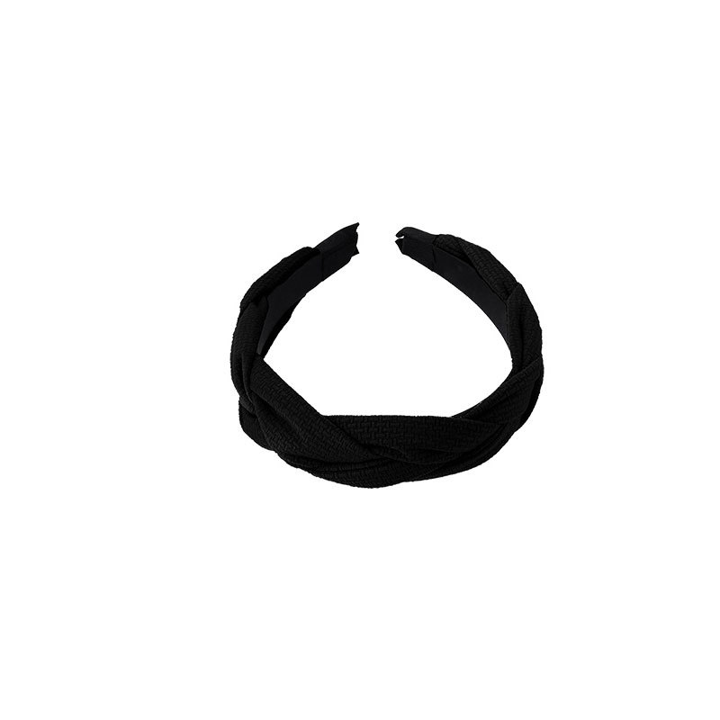Corea del Sur negro aumento craneal plegado cinturón para el cabello de la mujer intestino grande cara pequeña lavado de la cabeza cinturón para el cabello de la cara accesorios al por mayor