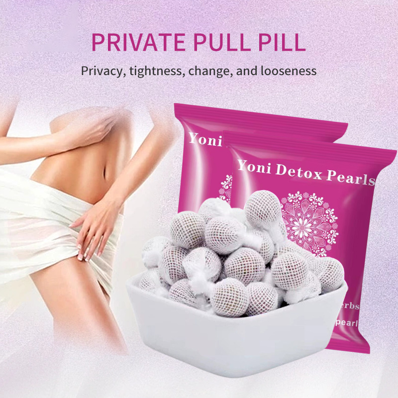 外贸拉线丸Yoni detox pearlFemale uterus clean pill跨境清宫丸