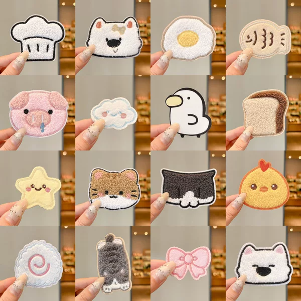 2026 new cartoon forehead magic tape sweet and cute girl bangs stickers autumn and winter fun hair accessories