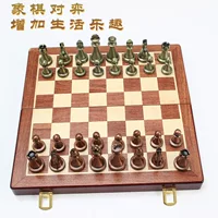 Металлический шахматный набор высокого класса шахматная доска складная игра для взрослых трансграничные шахматы