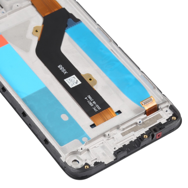 Para Infinix Hot 10 Play / Smart 5 India LCD Touch Assembly con marco