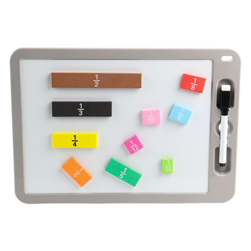 Magnetic fraction problem demonstrator 12/9 lines color magnetic adsorption addition and subtraction learning tool bar fraction block