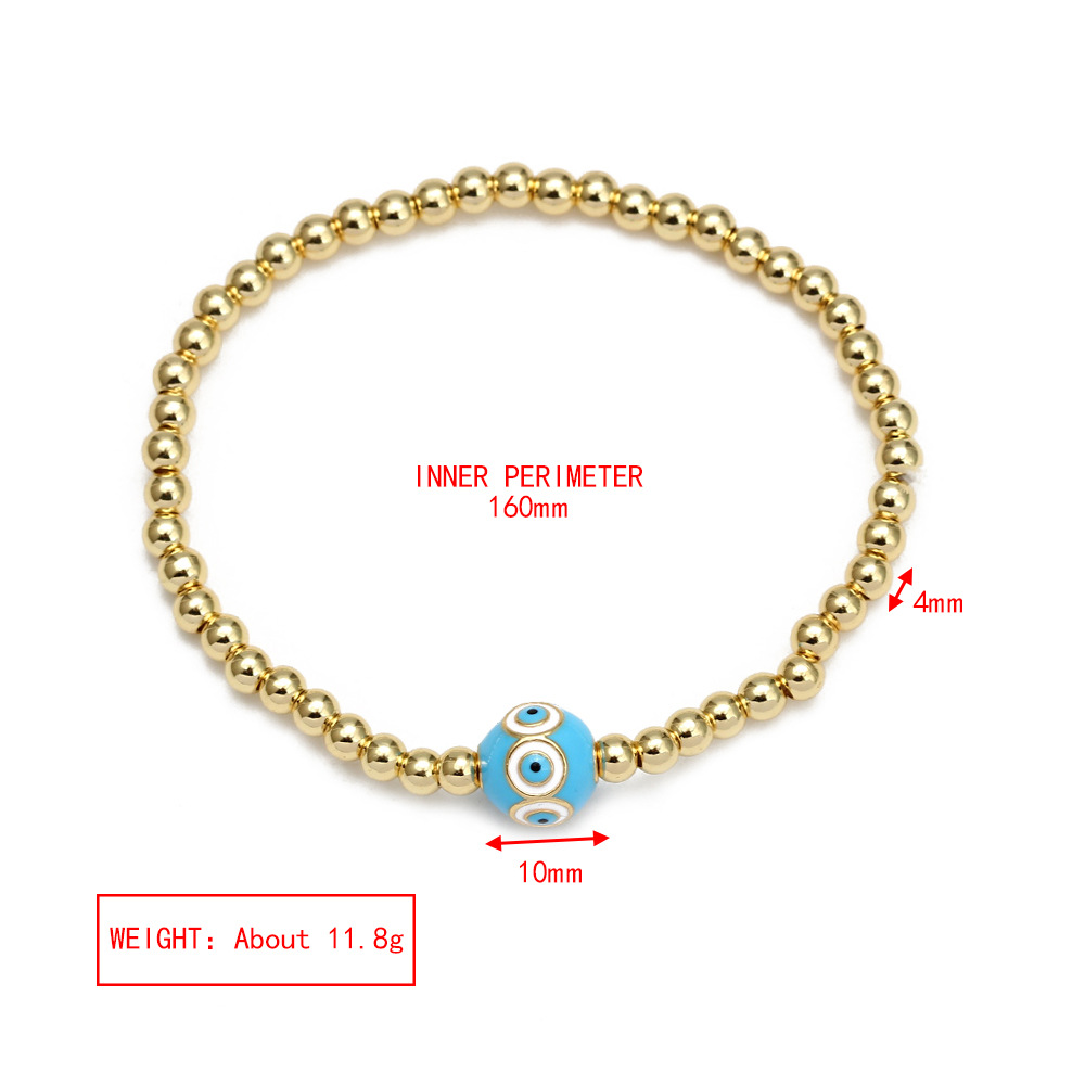 6g Weight Bracelets Classification 1 Piece Quantity Daily Occasion Copper Material Eye Pattern Unisex Gender Plating Design Fashion Style Fashion Eye Copper Plating Bracelets 1 Piece 11