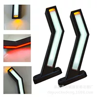 Выходной задний фонарь 33LED световод боковой свет Проточная вода трехцветный прицеп грузовик светодиодный резиновый поясной светильник широкое давление