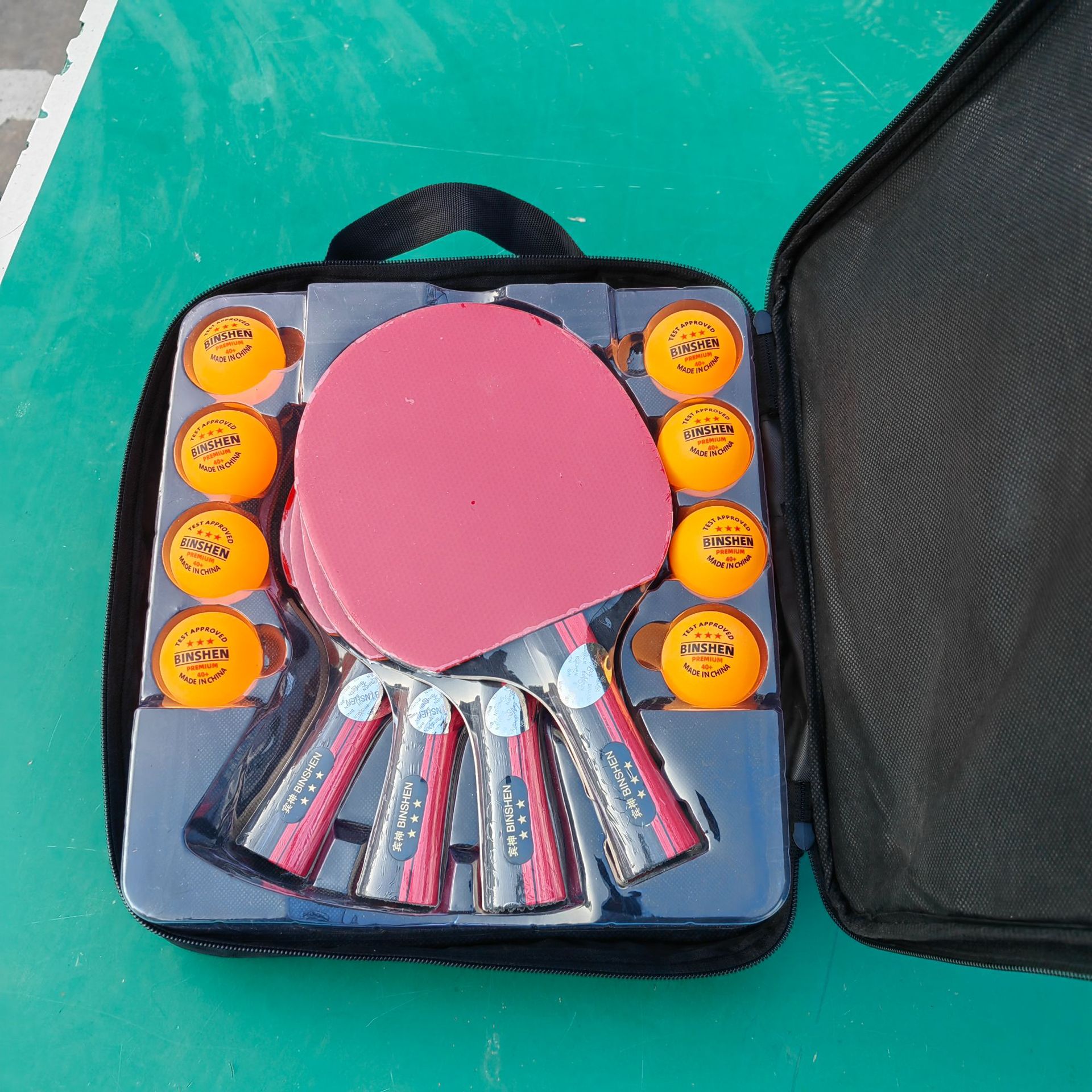 레드 4 탁구 패트 8 별 3 개 공