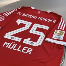 2526拜仁主场穆勒25号纪念版球衣9号10号球员版球迷版足球服儿童