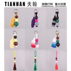 M's l 同じ韓国スタイルのニッチバッグペンダントかわいいボールドーパミンカラータッセルペンダント車のキーホルダー卸売