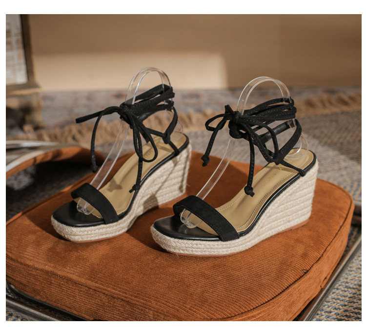 Sandal cao gót nữ hở mũi đế xuồng gót cao 9 cm — màu đen chi tiết 22