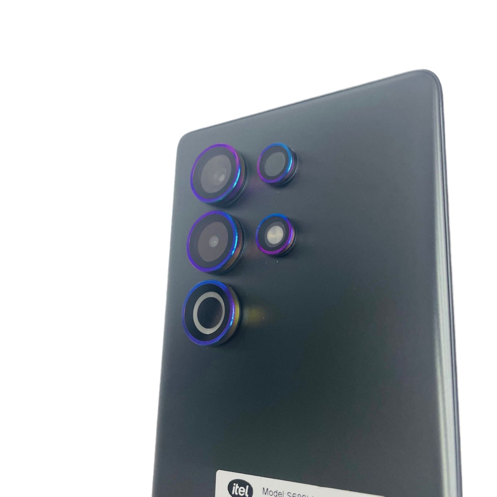 Aplicable para transmisión de sonido Itel S25U película de lente metálica S25 cámara de protección de marco metálico y anillo de vidrio templado